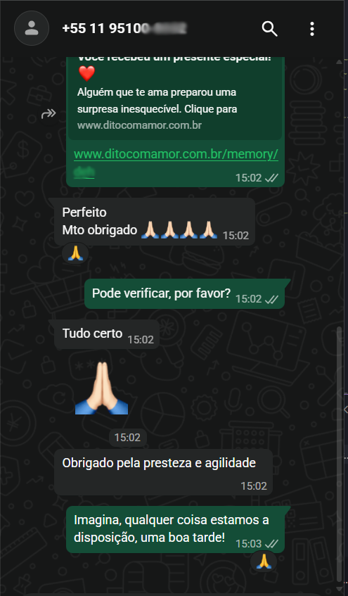 Avaliação WhatsApp 1