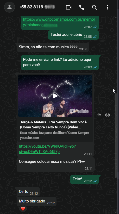 Avaliação WhatsApp 5
